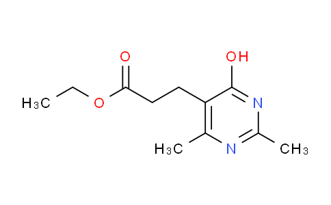 CAS No. 22814-29-5, 3-(4-Hydroxy-2,6-dimethyl-pyrimidin-5-yl)-propionic acid ethyl ester