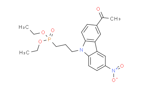 CAS No. 1240244-41-0, [3-(3-Acetyl-6-nitro-carbazol-9-yl)-propyl]-phosphonic acid diethyl ester