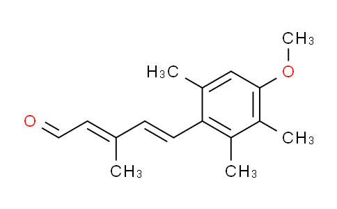 CAS No. 69877-38-9, (2E,4E)-5-(4-methoxy-2,3,6-trimethylphenyl)-3-methylpenta-2,4-dienal
