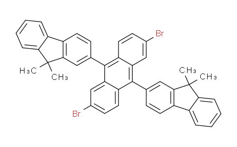 CAS No. 1154751-57-1, 2,6-Dibromo-9,10-bis(9,9-dimethyl-9H-fluoren-2-yl)anthracene