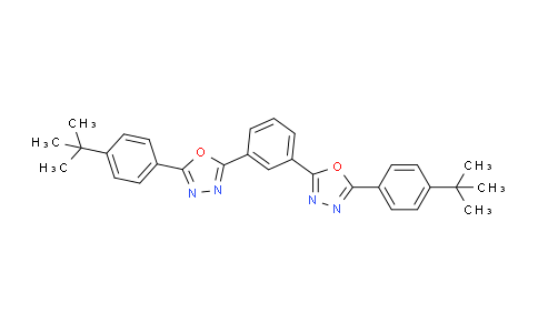 CAS No. 138372-67-5, 1,3-Bis(5-(4-(tert-butyl)phenyl)-1,3,4-oxadiazol-2-yl)benzene