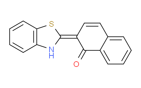 CAS No. 76995-70-5, 2-(3H-1,3-benzothiazol-2-ylidene)naphthalen-1-one