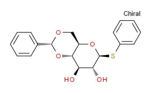 CAS No. 87508-17-6, (2R,4aR,6S,7R,8R,8aS)-2-Phenyl-6-(phenylthio)hexahydropyrano[3,2-d][1,3]dioxine-7,8-diol