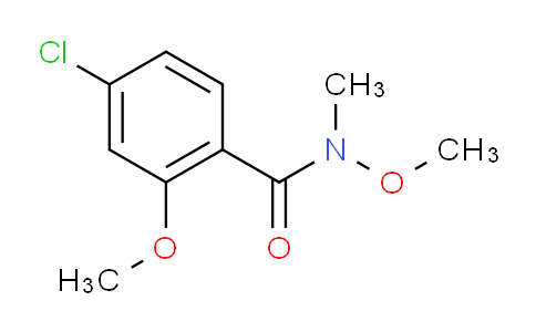 CAS No. 205320-02-1, 4-Chloro-N,2-dimethoxy-N-methylbenzamide