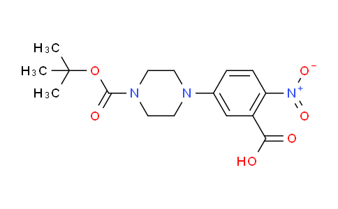CAS No. 183622-36-8, 5-(4-(tert-Butoxycarbonyl)piperazin-1-yl)-2-nitrobenzoic acid