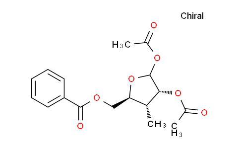CAS No. 444019-07-2, 1,2-Di-O-acetyl-5-O-benzoyl-3-deoxy-3-C-Methyl-D-ribofuranose