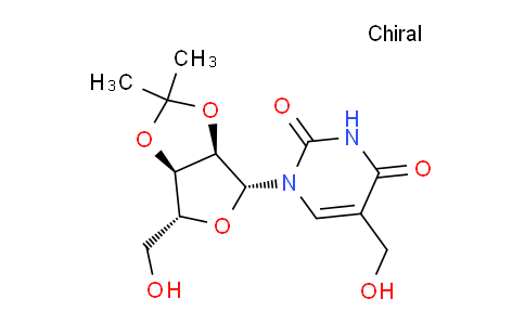 CAS No. 3816-77-1, 5-(Hydroxymethyl)-1-((3aR,4R,6R,6aR)-6-(hydroxymethyl)-2,2-dimethyltetrahydrofuro[3,4-d][1,3]dioxol-4-yl)pyrimidine-2,4(1H,3H)-dione
