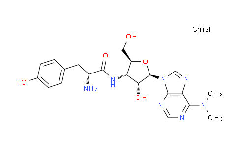 CAS No. 21708-87-2, 3'-Deoxy-N,N-dimethyl-3'-(D-tyrosylamino)adenosine