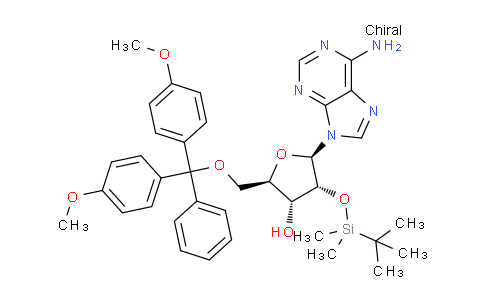 CAS No. 81794-13-0, (2R,3R,4R,5R)-5-(6-Amino-9H-purin-9-yl)-2-((bis(4-methoxyphenyl)(phenyl)methoxy)methyl)-4-((tert-butyldimethylsilyl)oxy)tetrahydrofuran-3-ol