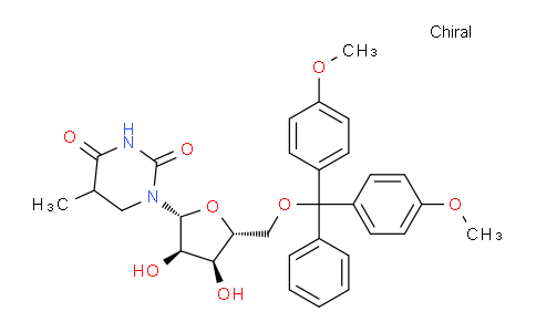 CAS No. 138239-62-0, 5'-O-[Bis(4-methoxyphenyl)phenylmethyl]-5-methyluridine