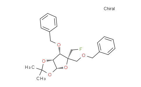 CAS No. 196604-54-3, (3aR,5R,6S,6aR)-6-(benzyloxy)-5-((benzyloxy)methyl)-5-(fluoromethyl)-2,2-dimethyltetrahydrofuro[2,3-d][1,3]dioxole
