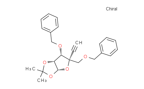 CAS No. 233266-78-9, (3aR,5R,6S,6aR)-6-(benzyloxy)-5-((benzyloxy)methyl)-5-ethynyl-2,2-dimethyltetrahydrofuro[2,3-d][1,3]dioxole