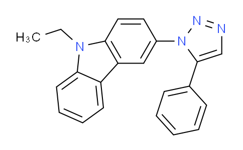 CAS No. 2097938-73-1, 9-Ethyl-3-(5-phenyltriazol-1-yl)carbazole