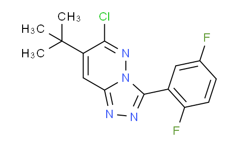 DY799870 | 286456-54-0 | 7-(tert-Butyl)-6-chloro-3-(2,5-difluorophenyl)-[1,2,4]triazolo[4,3-b]pyridazine