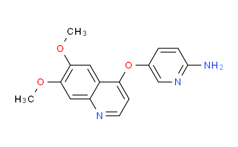 CAS No. 417722-21-5, 5-[(6,7-dimethoxy-4-quinolinyl)oxy]-2-Pyridinamine