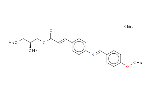 CAS No. 24140-30-5, (S)-(+)-2-methylbutyl p-[(p-methoxybenzylidene)amino]cinnamate
