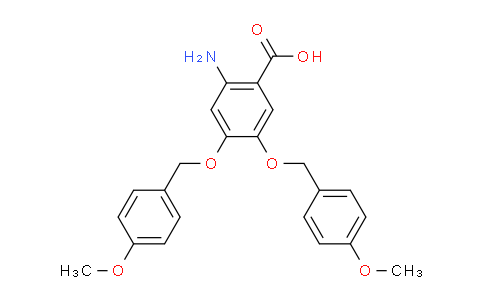 CAS No. 1609073-29-1, 2-Amino-4,5-bis((4-methoxybenzyl)oxy)benzoic acid