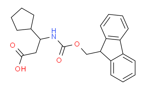 CAS No. 954225-72-0, 3-Cyclopentyl-3-(((9H-fluoren-9-yl)methoxy)carbonyl)amino-propionic acid