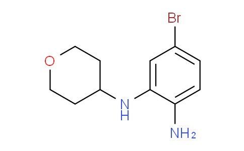 CAS No. 1162697-10-0, 5-Bromo-1-N-(oxan-4-yl)benzene-1,2-diamine