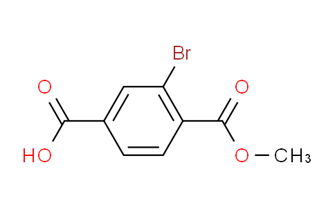 CAS No. 264272-63-1, 3-Bromo-4-(methoxycarbonyl)benzoic acid