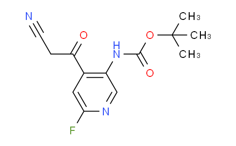 CAS No. 305371-16-8, tert-butyl 4-(2-cyanoacetyl)-6-fluoropyridin-3-ylcarbamate