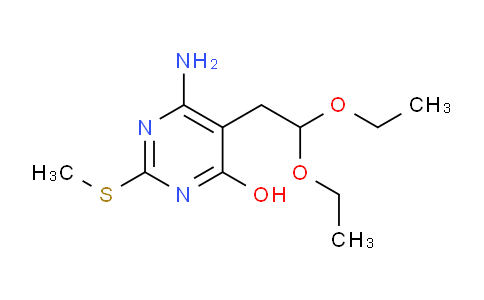CAS No. 67831-82-7, 6-amino-5-(2,2-diethoxyethyl)-2-(methylthio)pyrimidin-4-ol