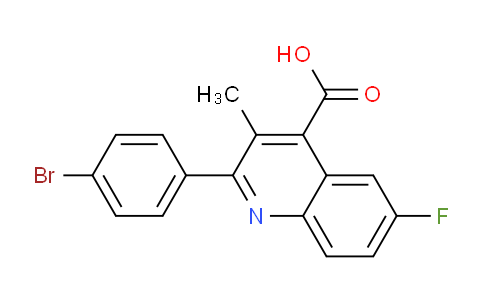 CAS No. 130507-37-8, 2-(4-broMophenyl)-6-fluoro-3-Methylquinoline-4-carboxylic acid