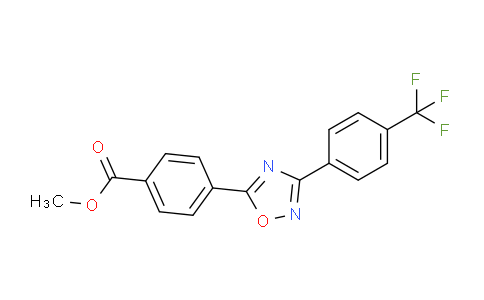 CAS No. 480390-86-1, Methyl 4-(3-(4-(trifluoromethyl)phenyl)-1,2,4-oxadiazol-5-yl)benzoate