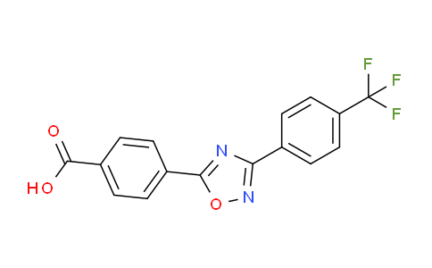 CAS No. 480390-88-3, 4-(3-(4-(Trifluoromethyl)phenyl)-1,2,4-oxadiazol-5-yl)benzoic acid
