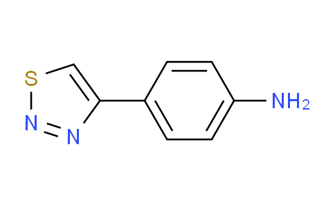 CAS No. 121180-51-6, 4-(1,2,3-thiadiazol-4-yl)aniline