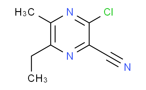 CAS No. 440124-23-2, 3-Chloro-6-ethyl-5-methylpyrazine-2-carbonitrile