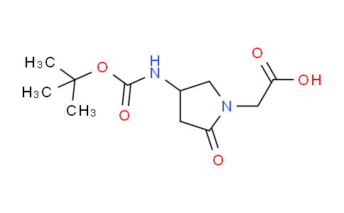 CAS No. 132757-20-1, 2-(4-(tert-butoxycarbonylamino)-2-oxopyrrolidin-1-yl)acetic acid