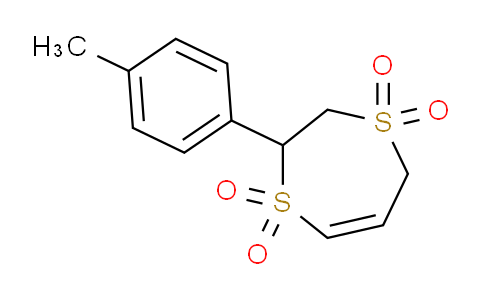 CAS No. 289031-02-3, 2,3-dihydro-2-(4-methylphenyl)-1,4-dithiepine-1,1,4,4-tetroxide