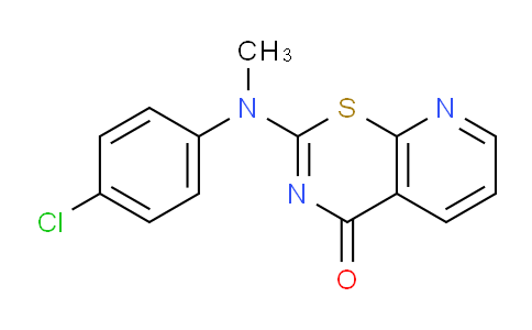 CAS No. 190842-36-5, 2-[N-(4-Chlorophenyl)-N-MethylaMino]-4H-pyrido[3,2-e]-1,3-thiazin-4-one