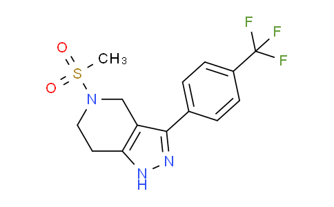 CAS No. 400797-90-2, 5-Methanesulfonyl-3-(4-trifluoroMethyl-phenyl)-4,5,6,7-tetrahydro-1H-pyrazolo[4,3-c]pyridine
