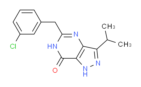 CAS No. 521296-91-3, 5-(3-chlorobenzyl)-3-isopropyl-1,6-dihydro-pyrazolo[4,3-d]pyrimidin-7-one
