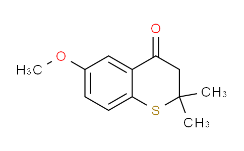 CAS No. 111424-51-2, 6-methoxy-2,2-dimethylthiochroman-4-one