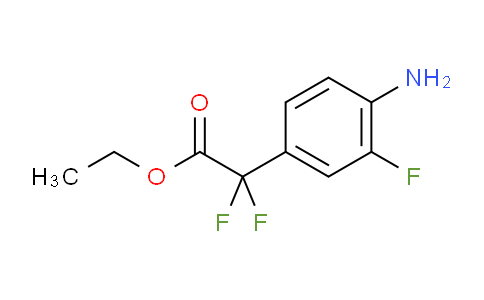 CAS No. 1260674-09-6, ethyl 2-(4-amino-3-fluorophenyl)-2,2-difluoroacetate