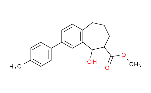 CAS No. 350022-61-6, methyl 5-hydroxy-3-p-tolyl-6,7,8,9-tetrahydro-5H-benzo[7]annulene-6-carboxylate