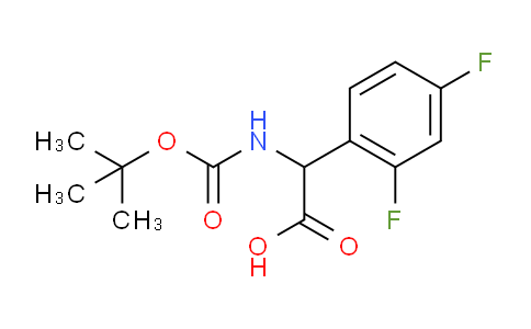 CAS No. 1025496-16-5, 2-(tert-butoxycarbonylamino)-2-(2,4-difluorophenyl)acetic acid
