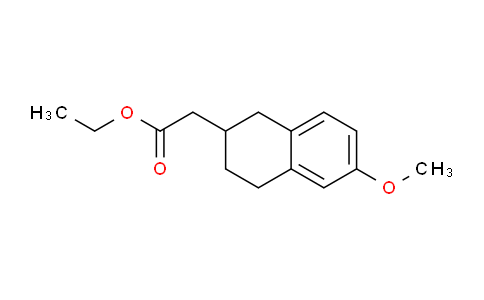 CAS No. 108975-09-3, (6-Methoxy-1,2,3,4-tetrahydro-naphthalen-2-yl)-acetic acid ethyl ester