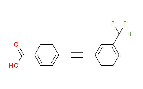 CAS No. 387398-41-6, 4-((3-(trifluoromethyl)phenyl)ethynyl)benzoic acid