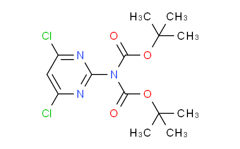 CAS No. 847675-82-5, 2-bis(tert-butoxycarbonyl)amino-4,6-dichloropyrimidine