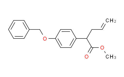 CAS No. 223410-63-7, methyl 2-(4-(benzyloxy)phenyl)pent-4-enoate