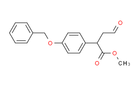 CAS No. 634196-85-3, methyl 2-(4-(benzyloxy)phenyl)-4-oxobutanoate