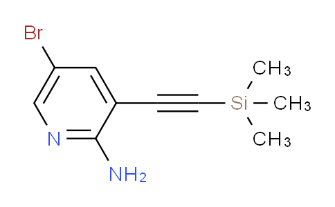 CAS No. 905966-34-9, 5-bromo-3-((trimethylsilyl)ethynyl)pyridin-2-amine