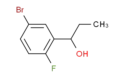 CAS No. 1197943-64-8, 1-(5-bromo-2-fluorophenyl)propan-1-ol