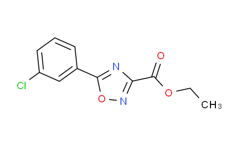 CAS No. 657424-68-5, Ethyl 5-(3-chlorophenyl)-1,2,4-oxadiazole-3-carboxylate