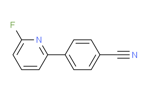 CAS No. 1245646-03-0, 4-(6-fluoropyridin-2-yl)benzonitrile