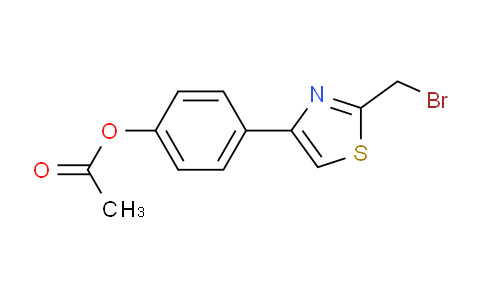 CAS No. 1301739-67-2, Phenol, 4-[2-(bromomethyl)-4-thiazolyl]-, 1-acetate